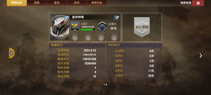 出白二3000分七炮皮三官一虎王万库存万策一虎王双官还有10个神证-千户的狗窝